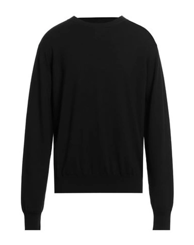 Oamc Man Sweater Black Size M Wool, Cotton In Black