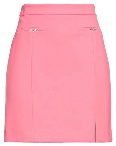 Liu •jo Woman Mini Skirt Coral Size 6 Viscose, Polyamide, Elastane In Red