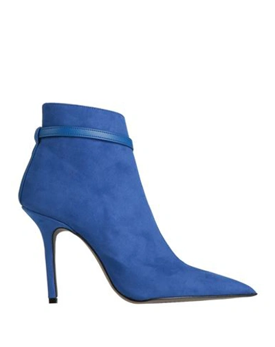 Shop Islo Isabella Lorusso Woman Ankle Boots Bright Blue Size 8 Textile Fibers