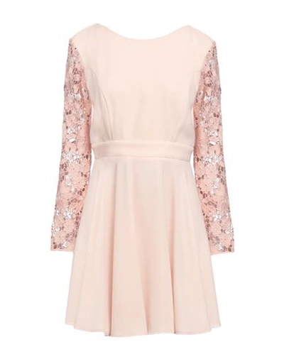 Shop Feleppa Woman Mini Dress Blush Size 10 Polyester In Pink