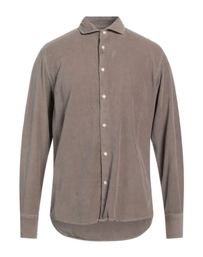 Shop Deperlu Man Shirt Dove Grey Size M Cotton