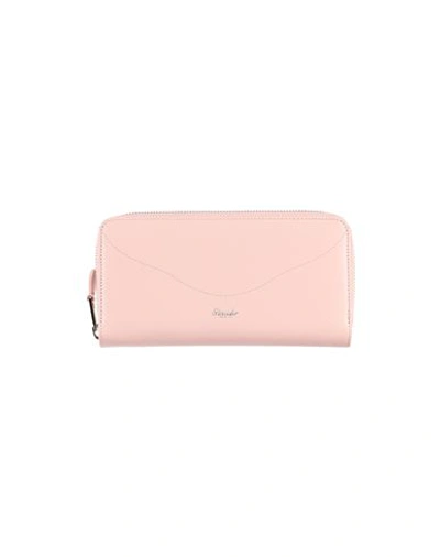 Shop Pineider Woman Wallet Light Pink Size - Soft Leather