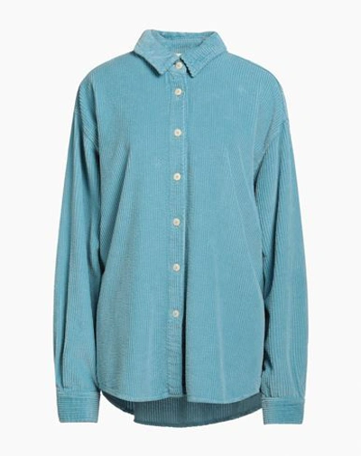 Shop American Vintage Woman Shirt Sky Blue Size M/l Cotton