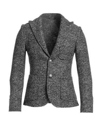 GREY DANIELE ALESSANDRINI GREY DANIELE ALESSANDRINI MAN BLAZER GREY SIZE 42 POLYESTER, WOOL, ACRYLIC, VISCOSE 