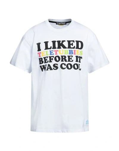Shop Iuter Man T-shirt White Size Xxl Cotton