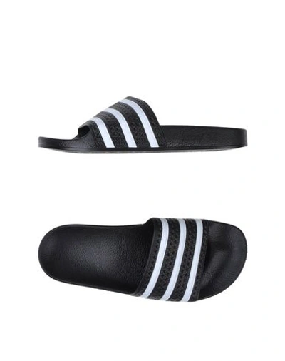 Shop Adidas Originals Adilette [-] Woman Sandals Black Size 5.5 Rubber