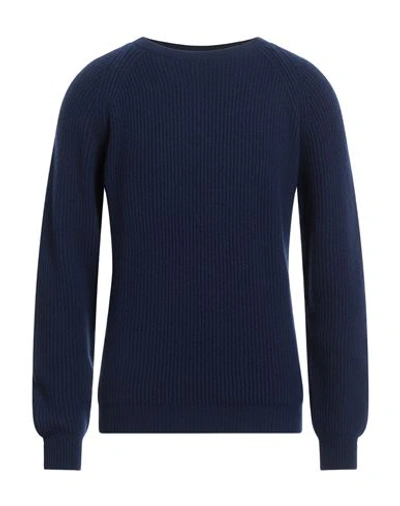 Shop Svevo Man Sweater Midnight Blue Size 40 Virgin Wool