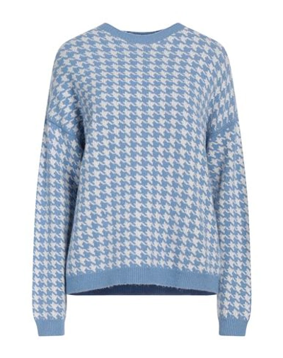 Shop Carta Libera Woman Sweater Pastel Blue Size 1 Polyester, Viscose, Polyamide