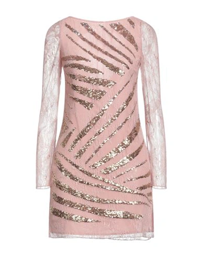 Shop Patrizia Pepe Sera Woman Mini Dress Pink Size 6 Polyamide, Polyester