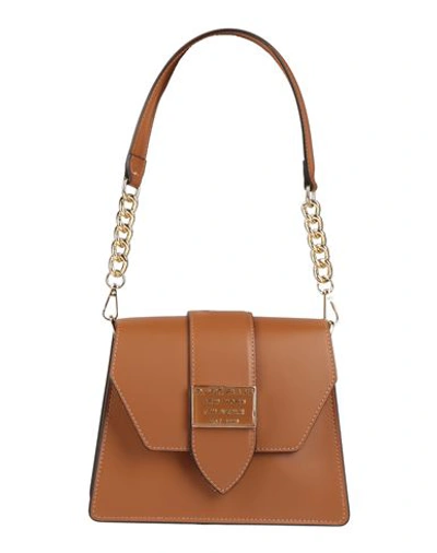 Shop Marc Ellis Woman Shoulder Bag Tan Size - Soft Leather In Brown