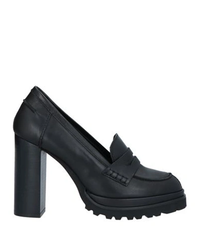 Shop Elvio Zanon Woman Loafers Black Size 8 Soft Leather