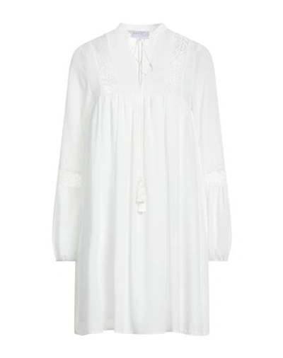 Shop Kaos Woman Mini Dress White Size 8 Polyester
