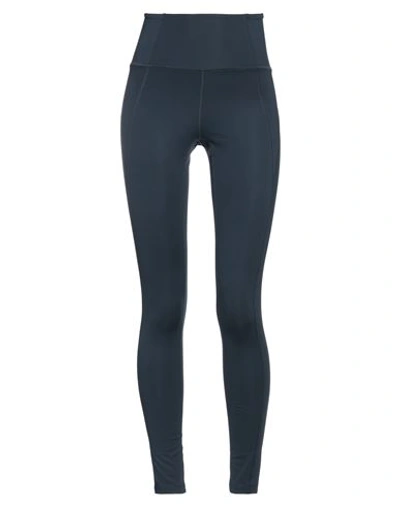 Shop Girlfriend Collective Woman Leggings Midnight Blue Size Xs Recycled Polyester, Elastane