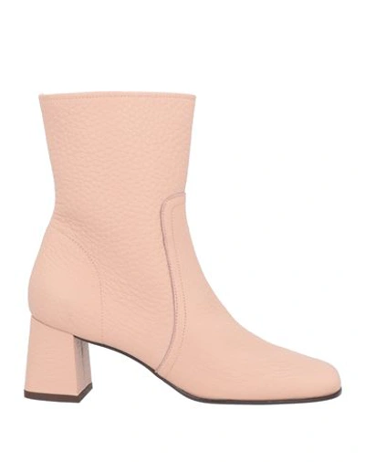 Shop Zinda Woman Ankle Boots Blush Size 7 Soft Leather In Pink