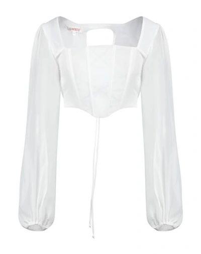 Shop Kontatto Woman Top White Size Xs Polyester