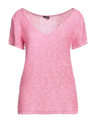 Shop Charlott Woman Sweater Pink Size M Cotton, Viscose, Linen