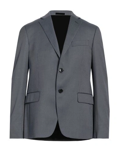 Lab. Pal Zileri Man Blazer Navy Size 46 Wool, Polyamide In Navy Blue