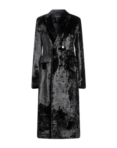 Shop Sapio Woman Coat Black Size 6 Polyester