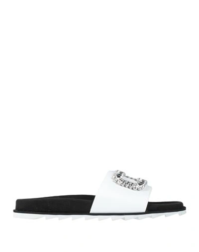 Shop Roger Vivier Woman Sandals Off White Size 4 Soft Leather