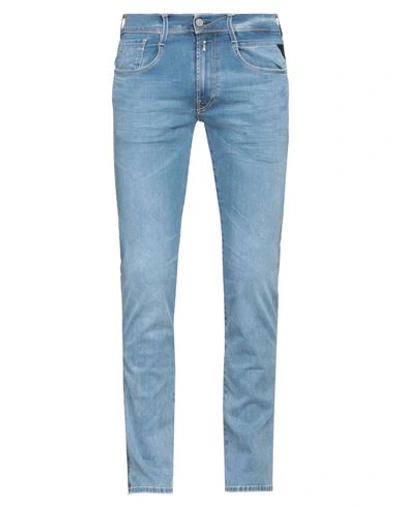 Shop Replay Man Jeans Blue Size 28w-32l Cotton, Polyester, Elastane