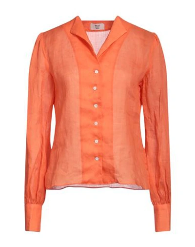 Shop Maryam Nassir Zadeh Woman Shirt Orange Size 2 Viscose