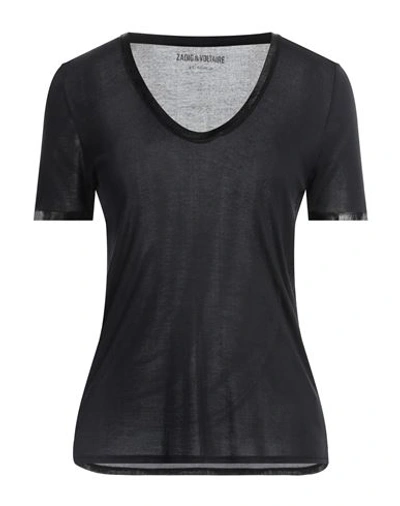 Shop Zadig & Voltaire Woman T-shirt Black Size Xs Modal