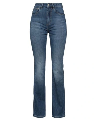 Shop Guess Woman Jeans Blue Size 25w-34l Cotton, Polyester, Tencel, Elastane