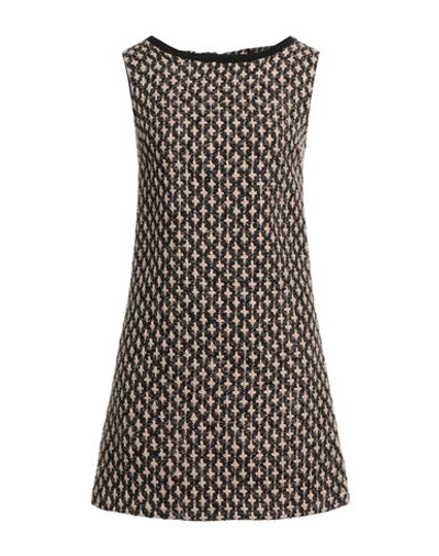 Shop Spago Donna Woman Mini Dress Beige Size 6 Polyester, Elastane