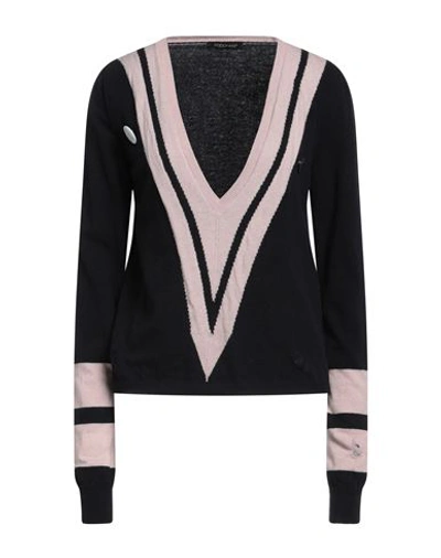 Shop Happiness Woman Sweater Black Size S/m Wool, Polyamide