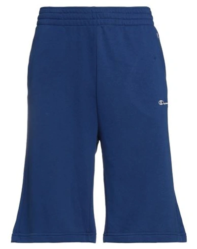 Shop Champion Man Shorts & Bermuda Shorts Bright Blue Size M Cotton, Polyester