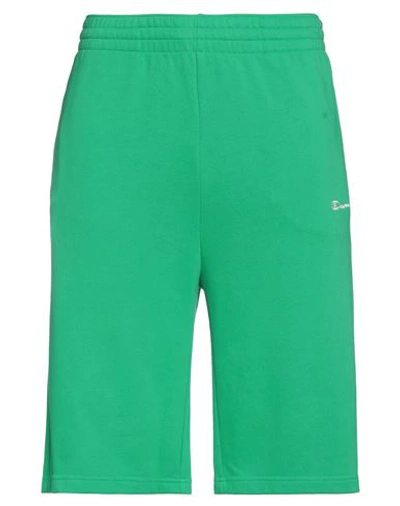 Shop Champion Man Shorts & Bermuda Shorts Green Size L Cotton, Polyester
