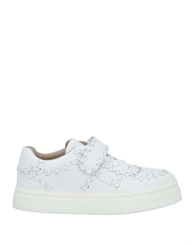 Chloé Woman Sneakers White Size 8 Soft Leather In White