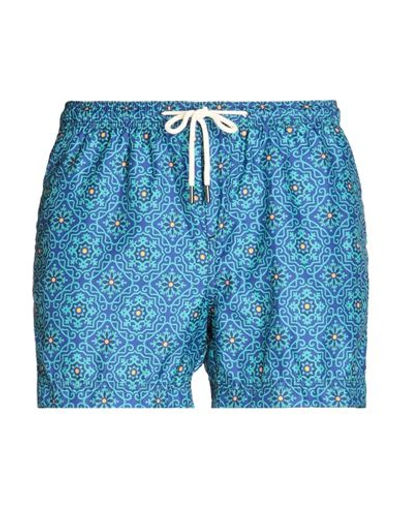 Shop Peninsula Filicudi Man Swim Trunks Bright Blue Size S Recycled Polyester