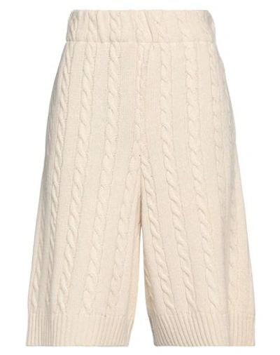 Shop Jejia Woman Shorts & Bermuda Shorts Beige Size 4 Virgin Wool, Viscose, Polyamide, Cashmere