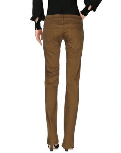 Shop Dondup Casual Pants In Military Green