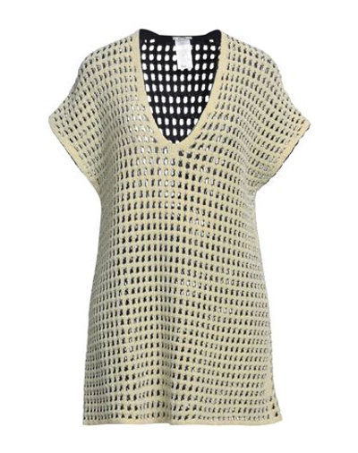 Wolford Woman Sweater Light Yellow Size M/l Viscose, Polyamide In Yellow