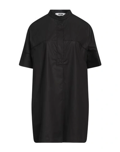 Shop Mauro Grifoni Grifoni Woman Mini Dress Black Size 4 Cotton