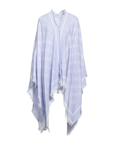 Elisabetta Franchi Woman Cape Lilac Size Onesize Viscose, Acrylic, Wool, Cotton, Cashmere In Purple