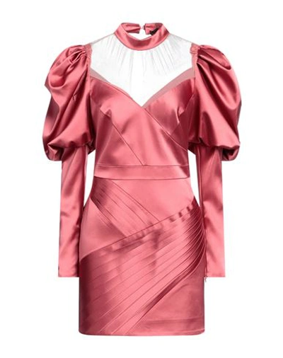 Shop Matilde Couture Woman Mini Dress Pastel Pink Size 8 Polyester, Elastane