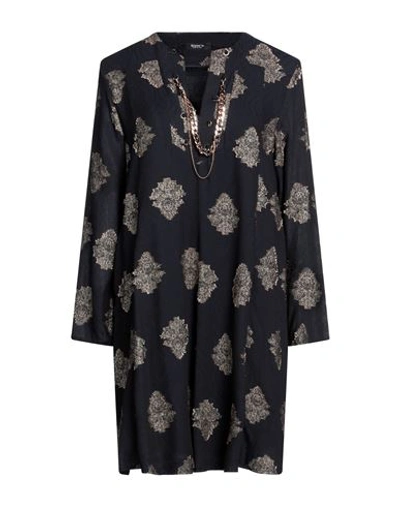 Siste's Woman Mini Dress Midnight Blue Size M Viscose, Polyester, Polyamide In Blue
