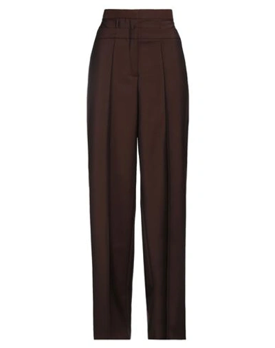 Shop Rohe Róhe Woman Pants Dark Brown Size 10 Virgin Wool, Mohair Wool