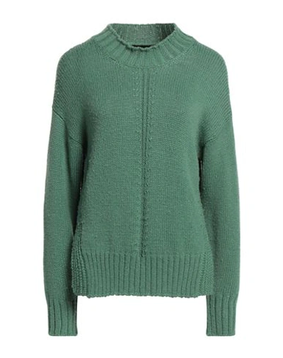 Shop Alpha Studio Woman Sweater Green Size 6 Wool, Recycled Polyamide