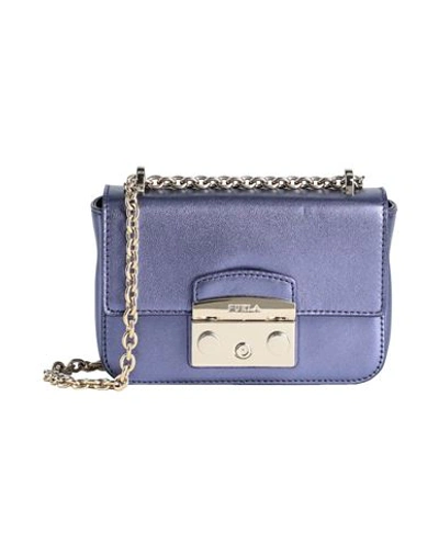 Furla Woman Shoulder Bag Purple Size - Calfskin In Purple