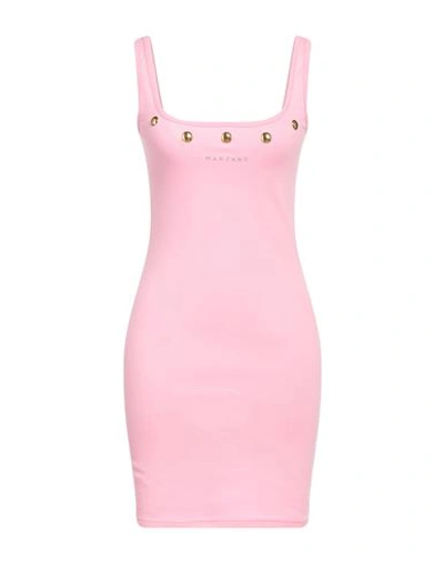 Shop Mangano Woman Mini Dress Pink Size 2 Cotton