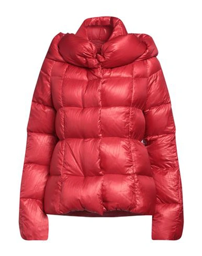 Ermanno Di Ermanno Scervino Woman Down Jacket Red Size 6 Polyamide In Red