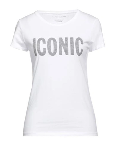 Shop Majestic Filatures Woman T-shirt White Size 1 Organic Cotton, Recycled Cotton
