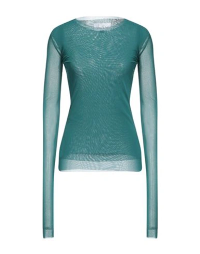 Shop Virna Drò® Virna Drò Woman T-shirt Deep Jade Size 2 Polyamide, Elastane In Green