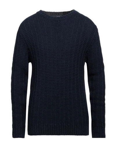 Shop Kaos Man Sweater Navy Blue Size L Acrylic, Wool, Alpaca Wool