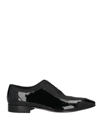 Shop Giovanni Conti Man Lace-up Shoes Black Size 10 Soft Leather