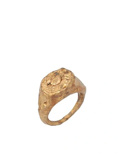 Shop Alighieri Woman Ring Gold Size L Metal